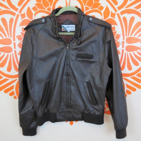 Members Only Other - VTG 80's Members Only Dark Brown Leather Jacket 40